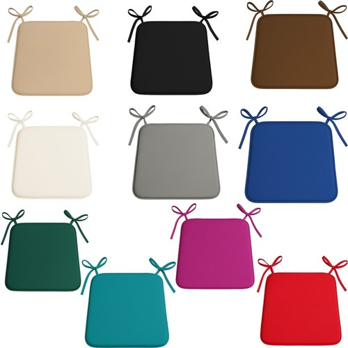 Removable chair pads with - with, ties