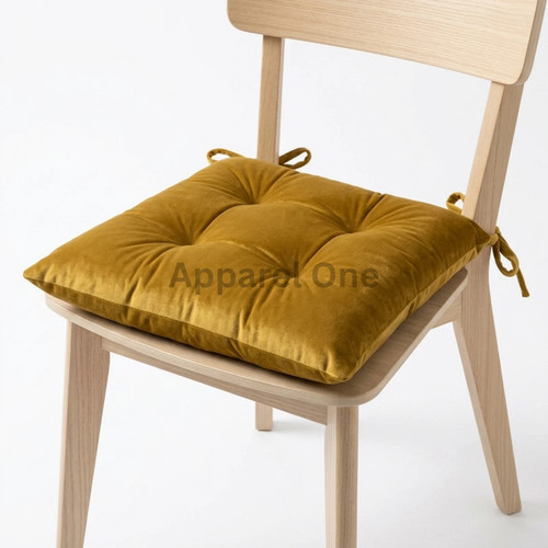 Velvet square chair seat pad - square,