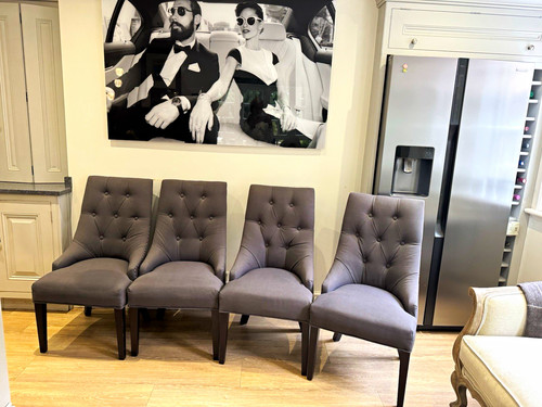 Set grey upholstered - of,