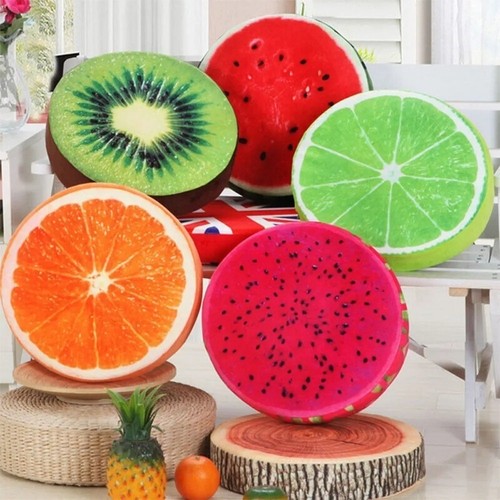 Colorful fruit chair cushions - colorful,