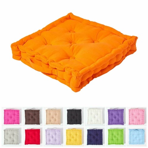 Cotton plain floor cushion - cotton,