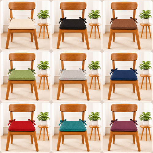 Removable chair seat pads with - removable,