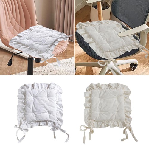 Ruffle chair cushion - cushion, seat