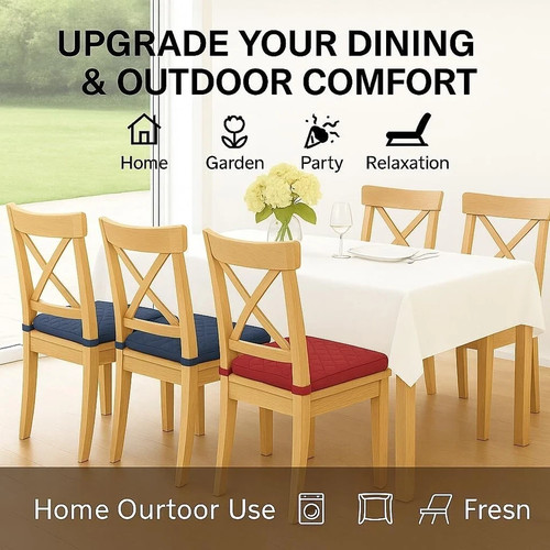4pcs quilted dining garden - 4pcs,
