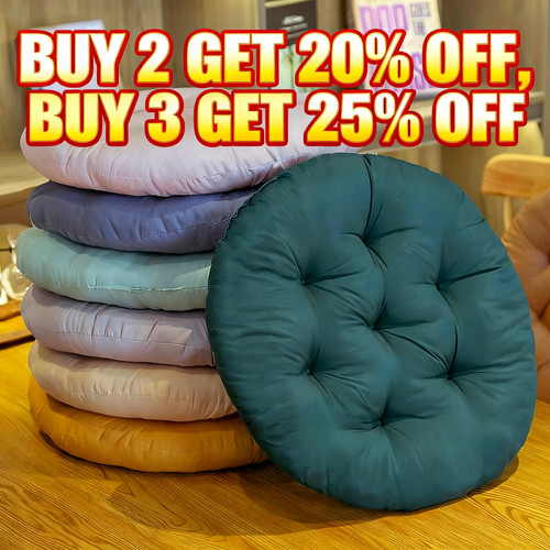 Solid round chair seat pad - seat,